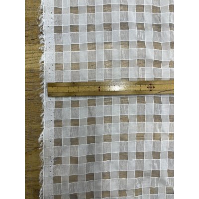 画像3: 生地：ポリエステル100％シアーギンガムチェック（白）