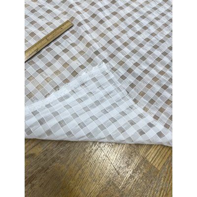 画像4: 生地：ポリエステル100％シアーギンガムチェック（白）