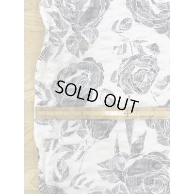 画像4: 生地：モノトーンローズ柄サッカー生地（白／黒）