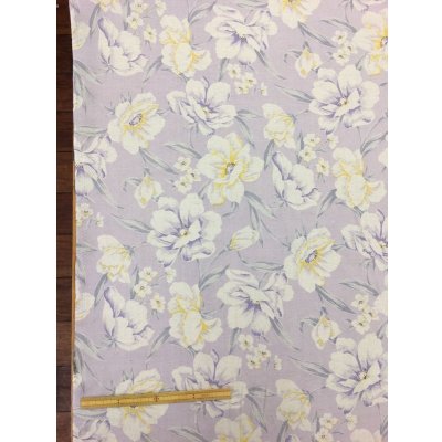 画像3: 生地:花柄綿麻プリント