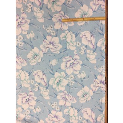 画像7: 生地:花柄綿麻プリント