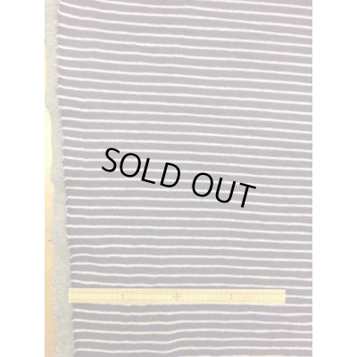 画像3: 生地：ボーダー柄両面ニット（ベージュ／紫）