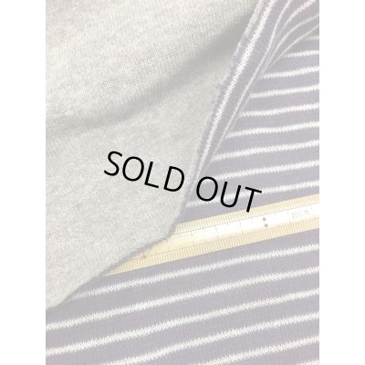 画像4: 生地：ボーダー柄両面ニット（ベージュ／紫）