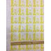 画像1: 生地：総柄麻プリント（黄色）1パネル88×148 (1)