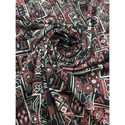 画像4: 生地：エスニック柄天竺（黒）