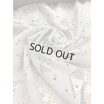 画像5: 生地：魚柄穴あき加工綿ニット（白）