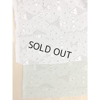 画像6: 生地：魚柄穴あき加工綿ニット（白）