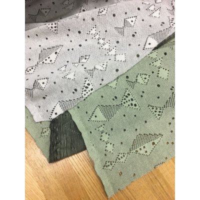 画像7: 生地：魚柄穴あき加工綿ニット（緑）