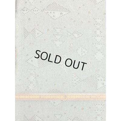 画像1: 生地：魚柄穴あき加工綿ニット（緑）