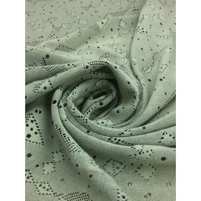 画像4: 生地：魚柄穴あき加工綿ニット（緑）