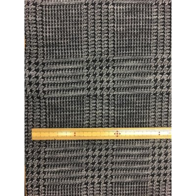 画像3: 生地：グレンチェックウールニット（黒）