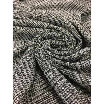 画像5: 生地：グレンチェックウールニット（黒）