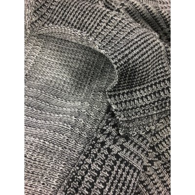 画像6: 生地：グレンチェックウールニット（黒）