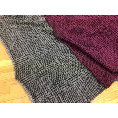 画像7: 生地：グレンチェックウールニット（黒）