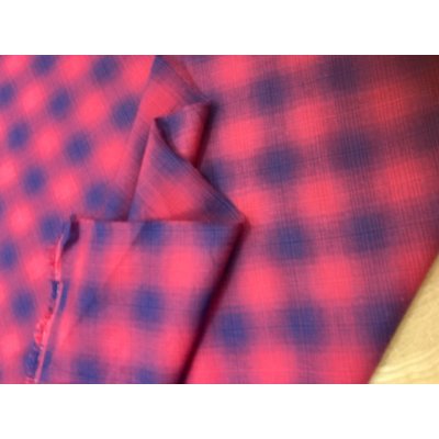画像5: 生地：オーブレチェック薄手綿（赤／紺）