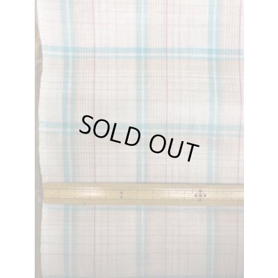 画像2: 生地:ラミネート加工チェック柄大(青)