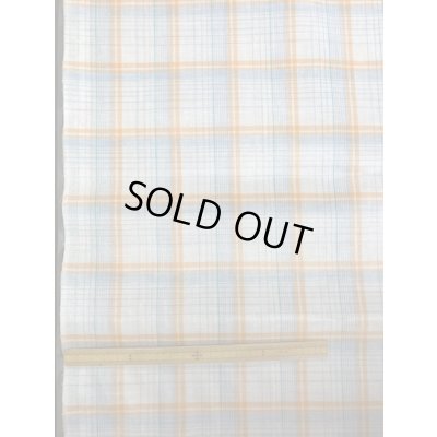 画像1: 生地：ラミネート加工チェック柄大（オレンジ）