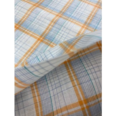 画像4: 生地：ラミネート加工チェック柄大（オレンジ）