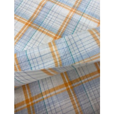 画像5: 生地：ラミネート加工チェック柄大（オレンジ）