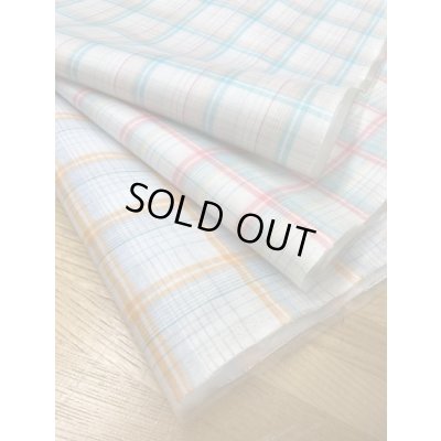 画像6: 生地:ラミネート加工チェック柄大(青)
