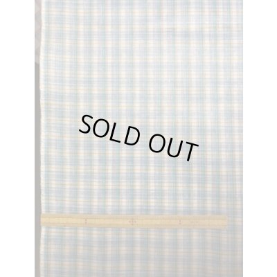 画像1: 生地：ラミネート加工チェック柄小（青／緑）