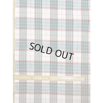 画像1: 生地：チェック織り柄（緑赤）