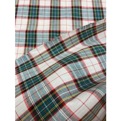 画像3: 生地：チェック織り柄（緑赤）