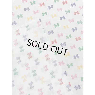 画像3: 生地：リボン柄コットン（白）