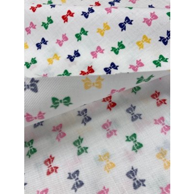 画像4: 生地：リボン柄コットン（白）