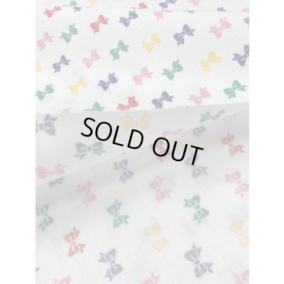 画像4: 生地：リボン柄コットン（白）