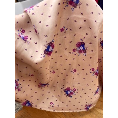 画像5: 生地：ポリエステル花柄（くすみピンク）