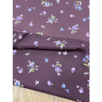 画像3: 生地：ポリエステル花柄（赤茶）