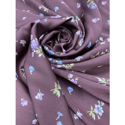 画像7: 生地：ポリエステル花柄（赤茶）