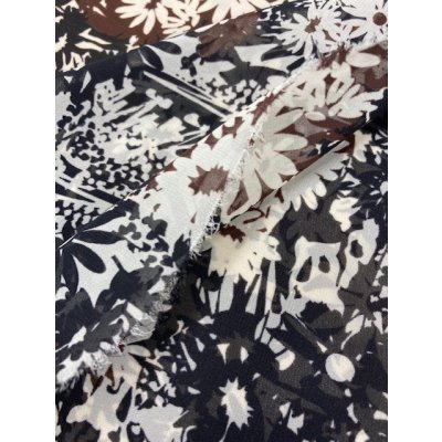 画像4: 生地：ポリエステル花柄（黒）