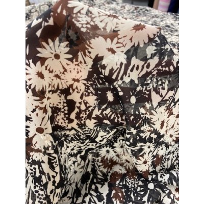 画像5: 生地：ポリエステル花柄（黒）