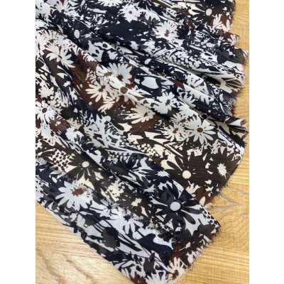 画像6: 生地：ポリエステル花柄（黒）