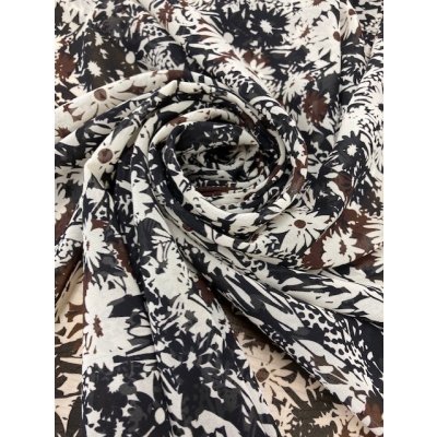 画像7: 生地：ポリエステル花柄（黒）
