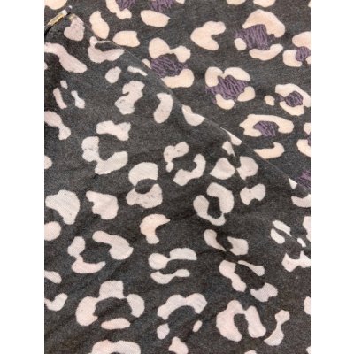 画像3: 生地：ヒョウ柄２wayニット（茶／薄ピンク）