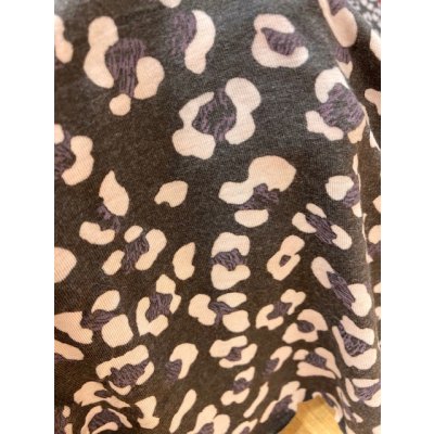 画像5: 生地：ヒョウ柄２wayニット（茶／薄ピンク）