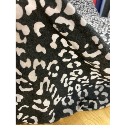 画像5: 生地：ヒョウ柄２wayニット（黒／グレー）