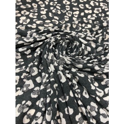 画像6: 生地：ヒョウ柄２wayニット（黒／グレー）