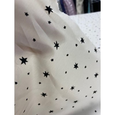 画像4: 生地：ポリエステル夜空柄（アイボリー／黒）