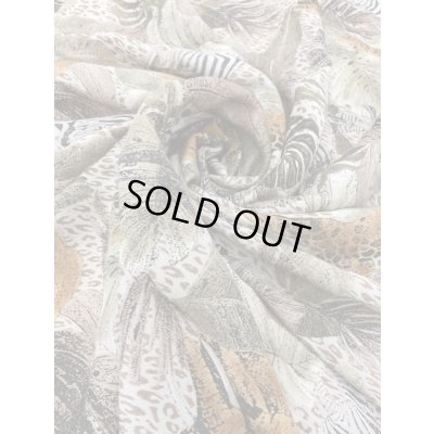 画像9: 生地：サファリ柄レーヨン（ベージュ）