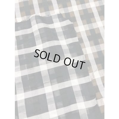 画像3: 生地:綿ポリ格子柄(黒)