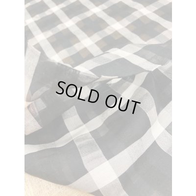 画像4: 生地:綿ポリ格子柄(黒)