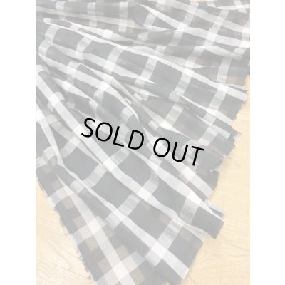 画像5: 生地:綿ポリ格子柄(黒)