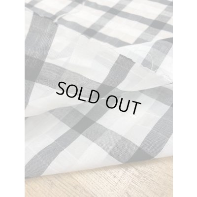 画像4: 生地:綿ポリ格子柄(白)