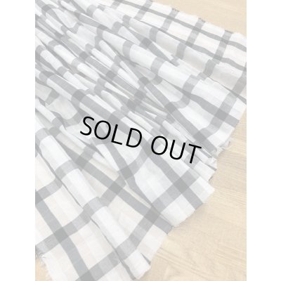 画像5: 生地:綿ポリ格子柄(白)