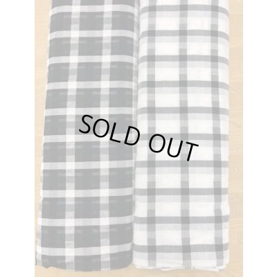 画像7: 生地:綿ポリ格子柄(黒)