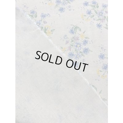 画像3: 生地：ブーケ柄綿麻（生成／ブルー）